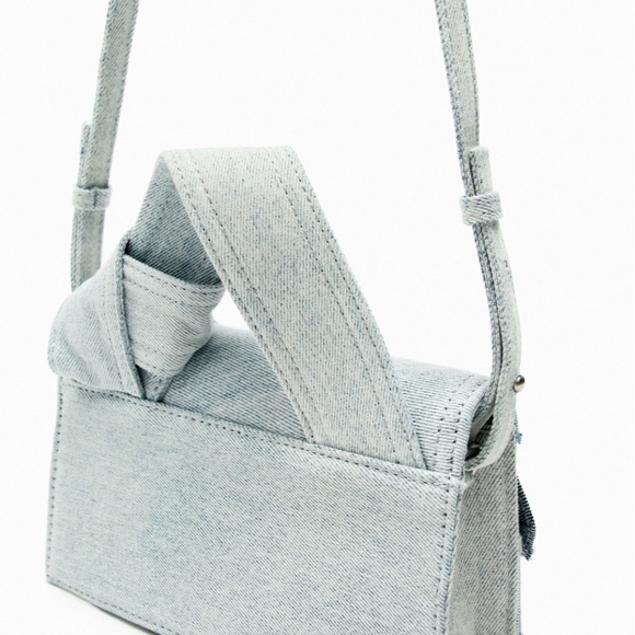 ZARA PATCHWORK DENIM BAG - Picture 6 of 8